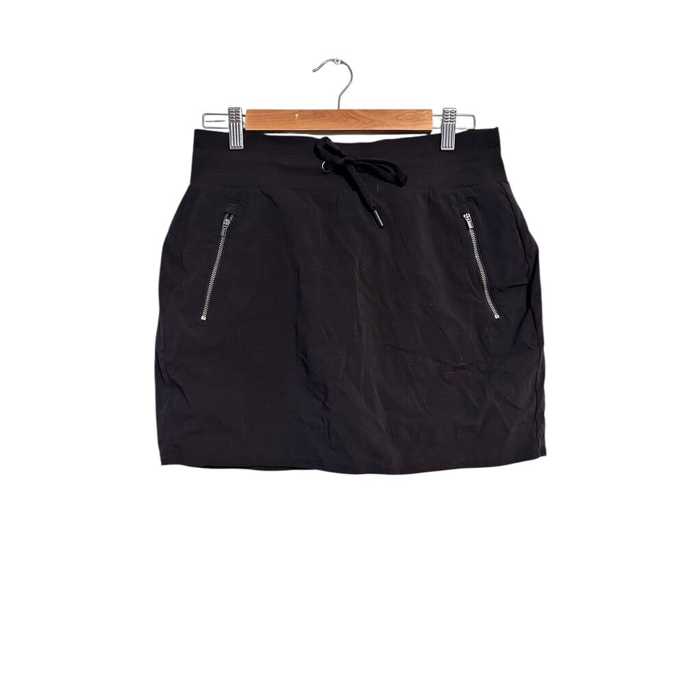 Athleta Trekkie North Skort Black Women's Size 6 Nylon Spandex Blend